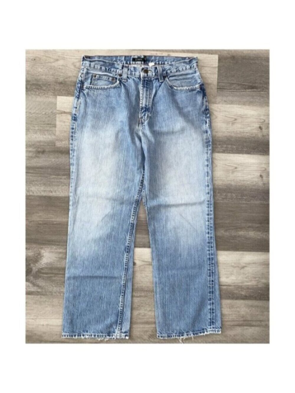 J. Crew Jeans Mens 33 x 30 Blue Cotton Straight Leg Zip Fly Canada Denim 90s VTG